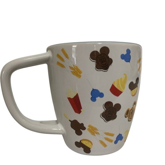 Mickey Mouse Disney Parks I’m Just Here Snacks 16oz Mug NWT Missing Spoon - Picture 3 of 6